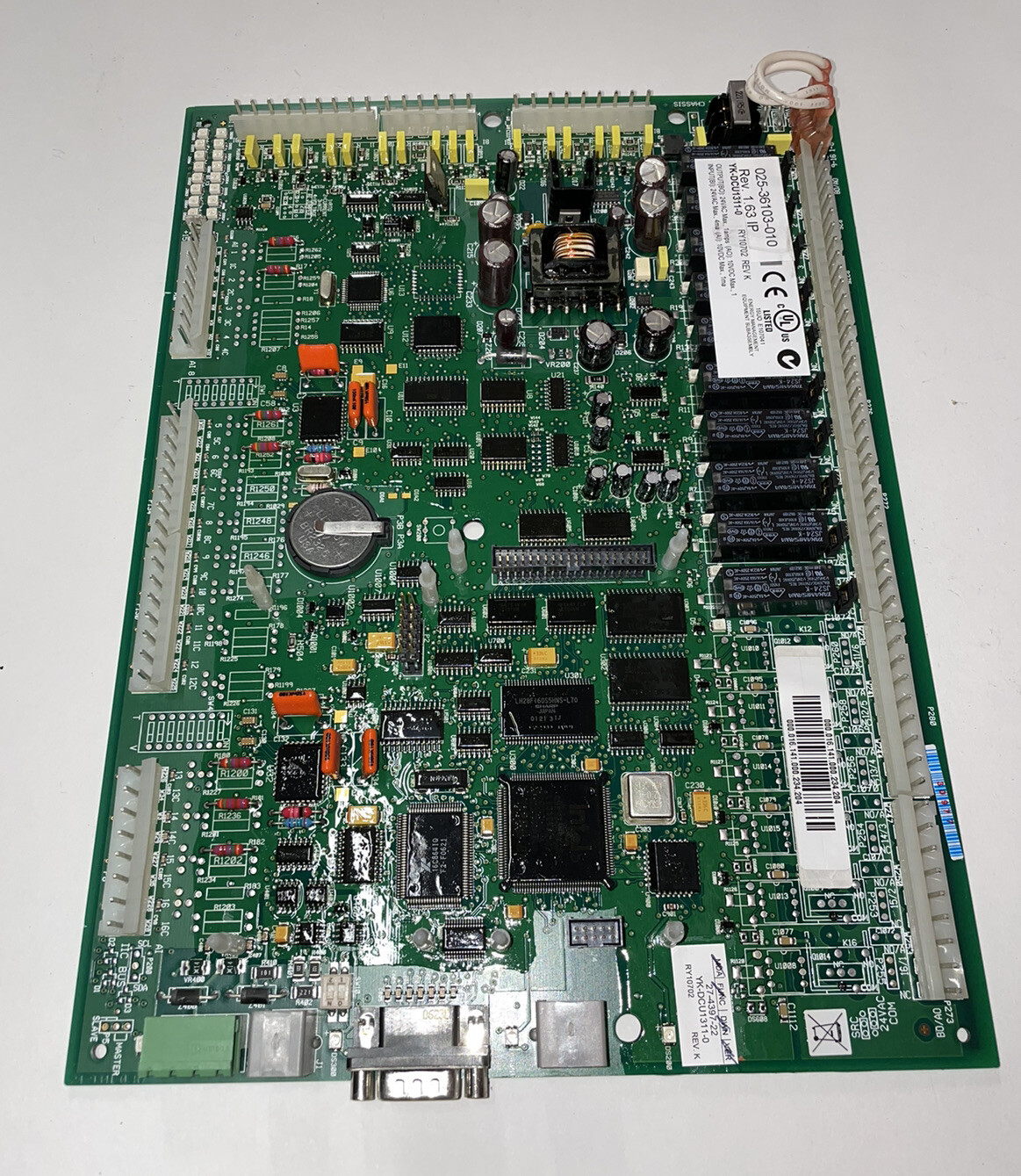 JOHNSON CONTROLS CONTROL BOARD 025-36103-010 RY10702 Rev K , YK-DCU1311-0