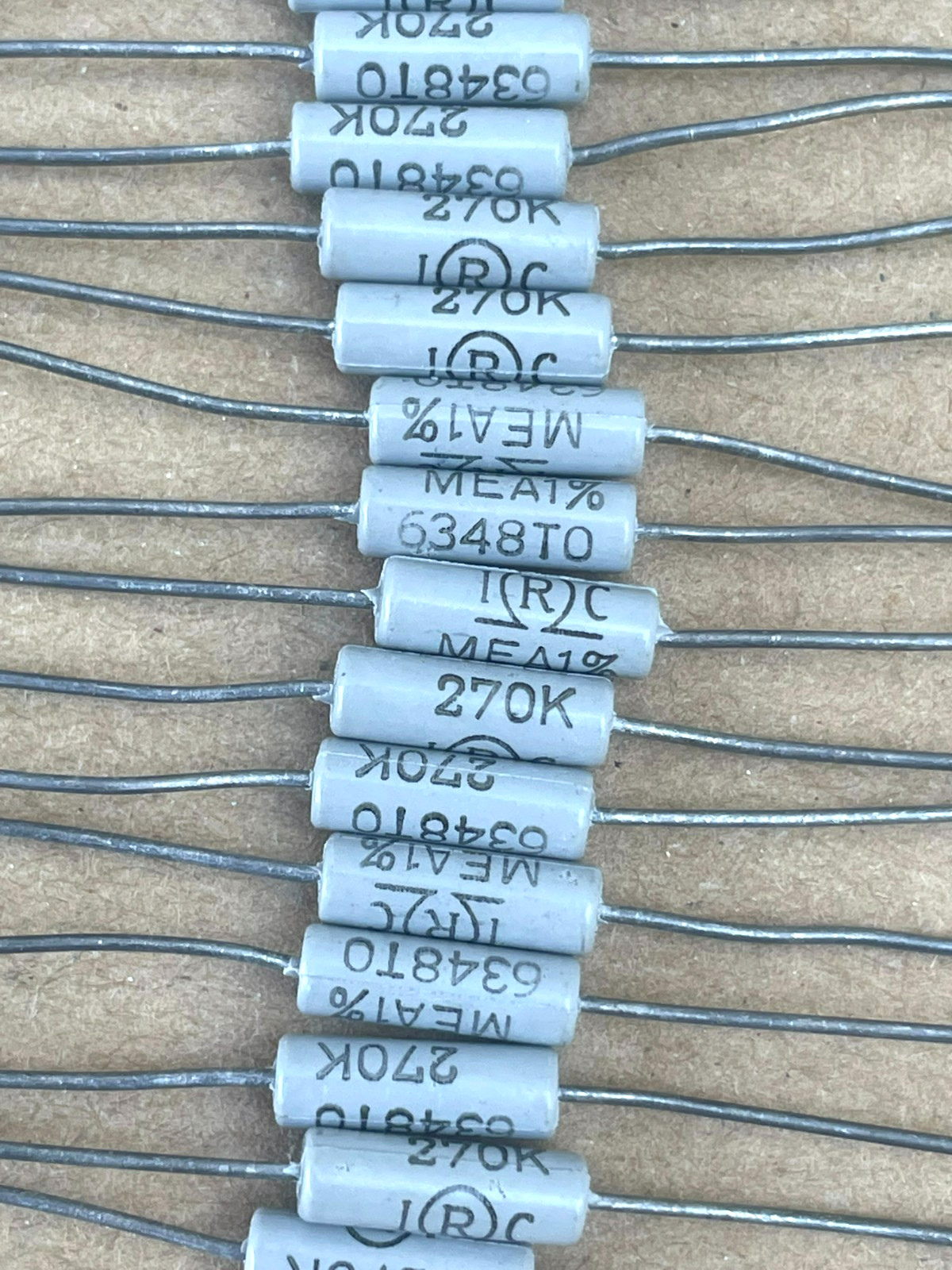 NOS IRC 270KΩ / MEA1% Resistors (Lot of 19)