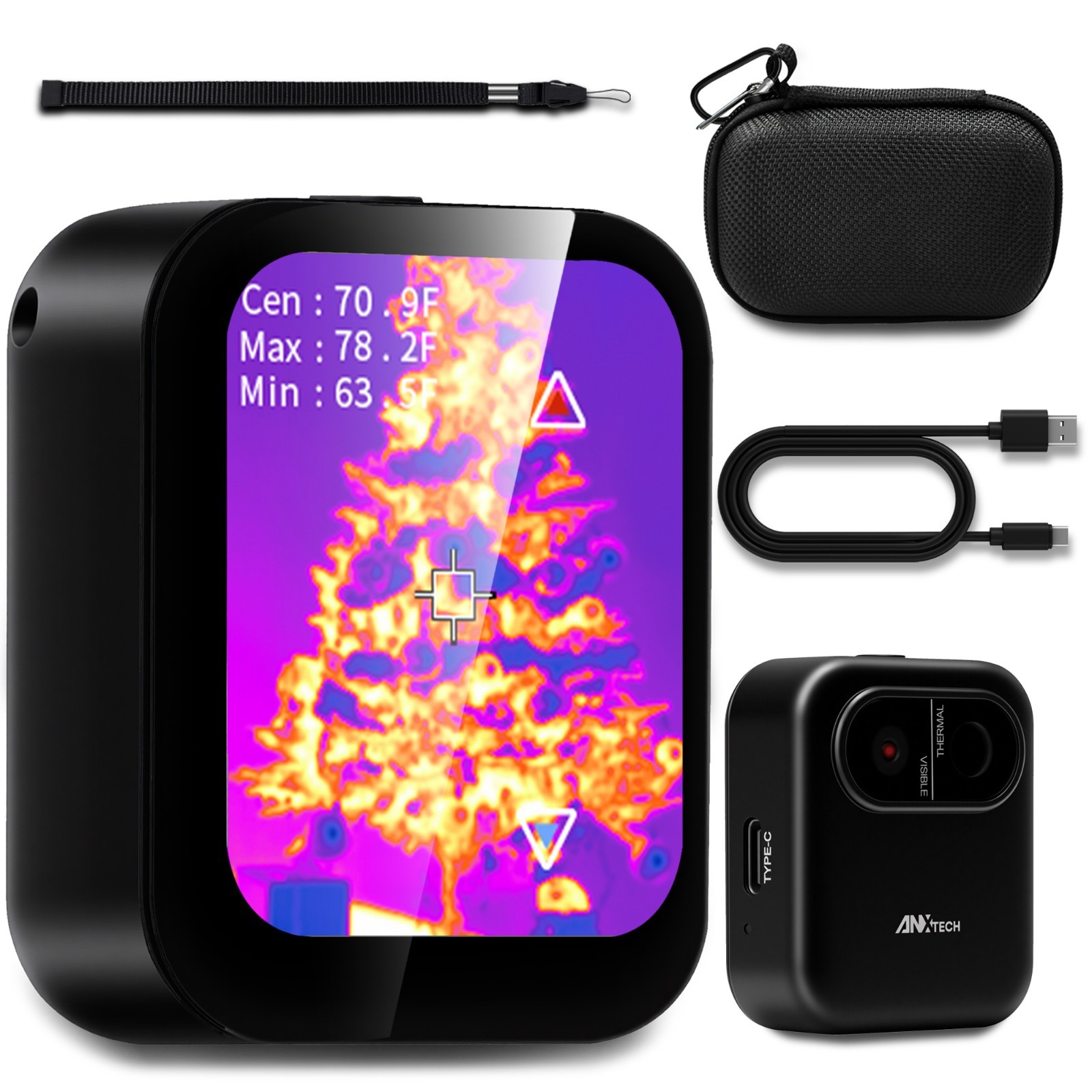 ANXTECH Mini Thermal Imaging Camera Temperature Thermal Imager for Beginner Gift