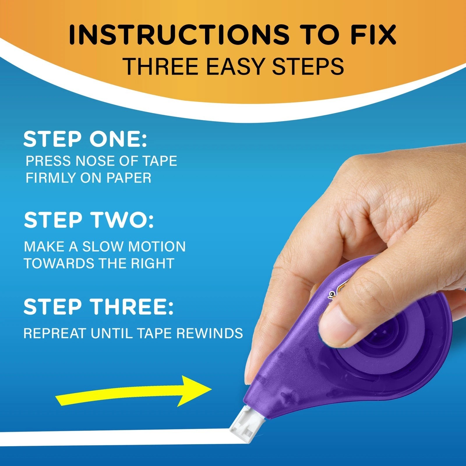 BIC Wite-Out EZ Correct Correction Tape 10 Pack White Tear Resistant 39.3 Ft