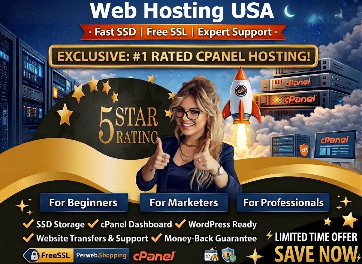 Web Hosting USA – 🌐 Unlimited High Speed SSD + Free SSL & Emails | $14.99/Year!