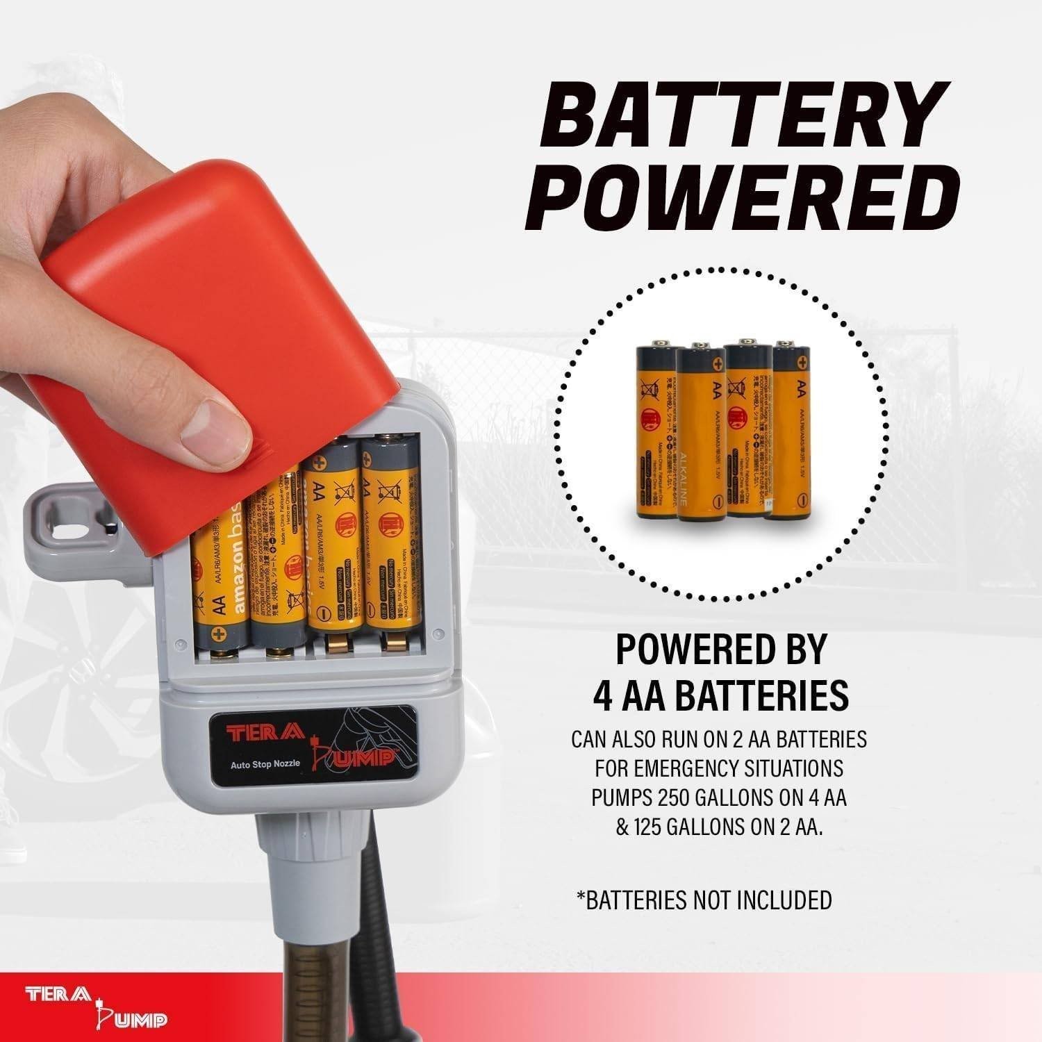 TERA PUMP TRFA03-XL – Battery Powered Fuel Transfer Pump with Power Nozzle,…