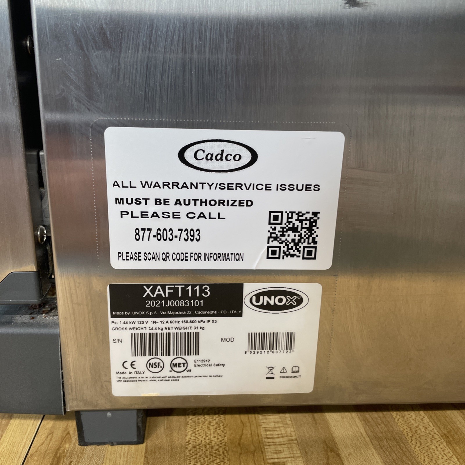 Cadco XAFT-113 LineChef Stefania Convection Oven – (3) 1/2 Pan