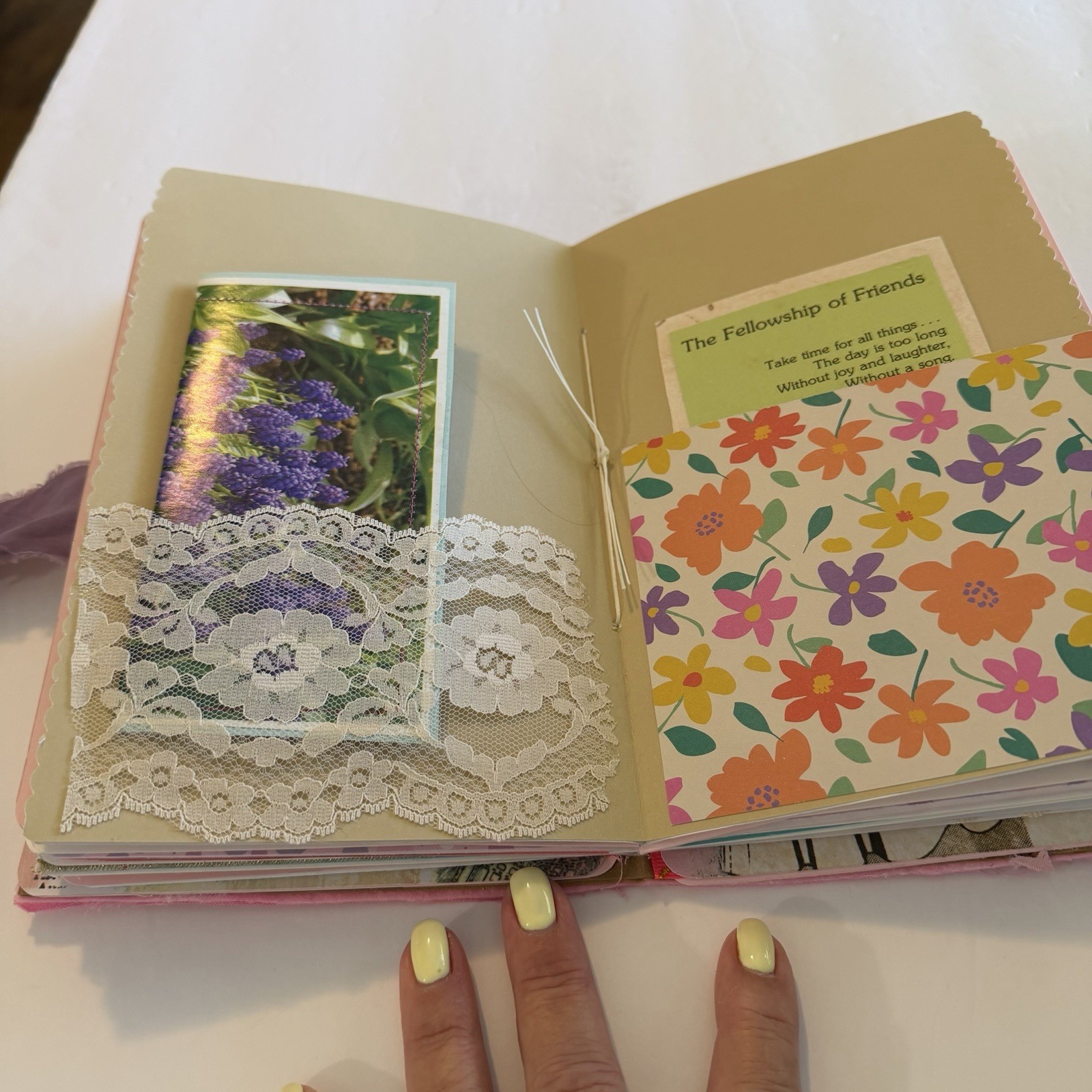 Handmade Patchwork Junk Journal Shabby Chic 9×6