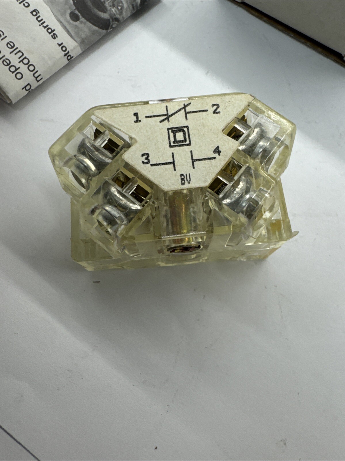 Schneider Square D 9001-KA1 Contact Block 10 Amp 1 NO & 1 NC 600 VAC KA