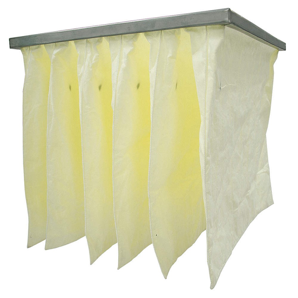 GRAINGER 2JUX7 PK 4 Pocket Air Filter,24x24x15,MERV 14 2JUX7