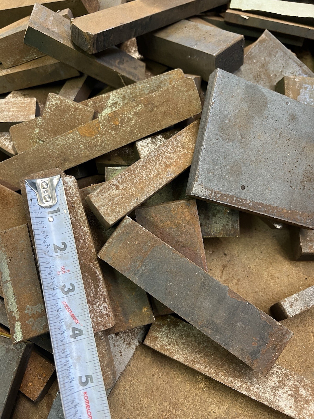 Mix lot 18+Lbs A36 Flat steel plate bar steel stock varies 1/8″-2″ Thick