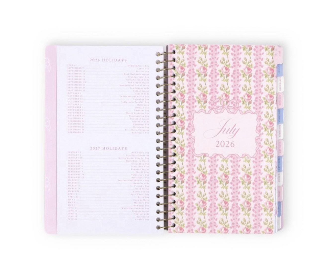 Love Shack Fancy X Target Yoobi Planner 5”x8”Everblooming Rosettes Ballet Bloom