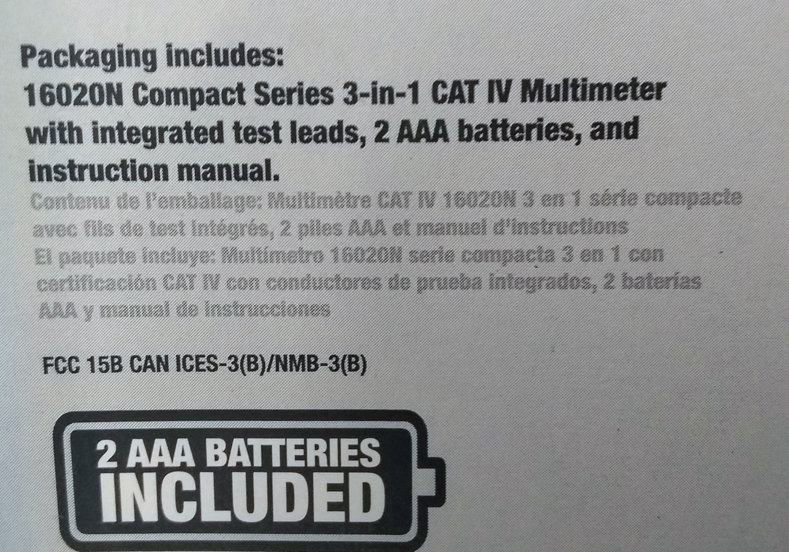 Southwire MULTIMETER 16020N Compact 3-in-1 CAT IV Multimeter 600V NCV Worklight