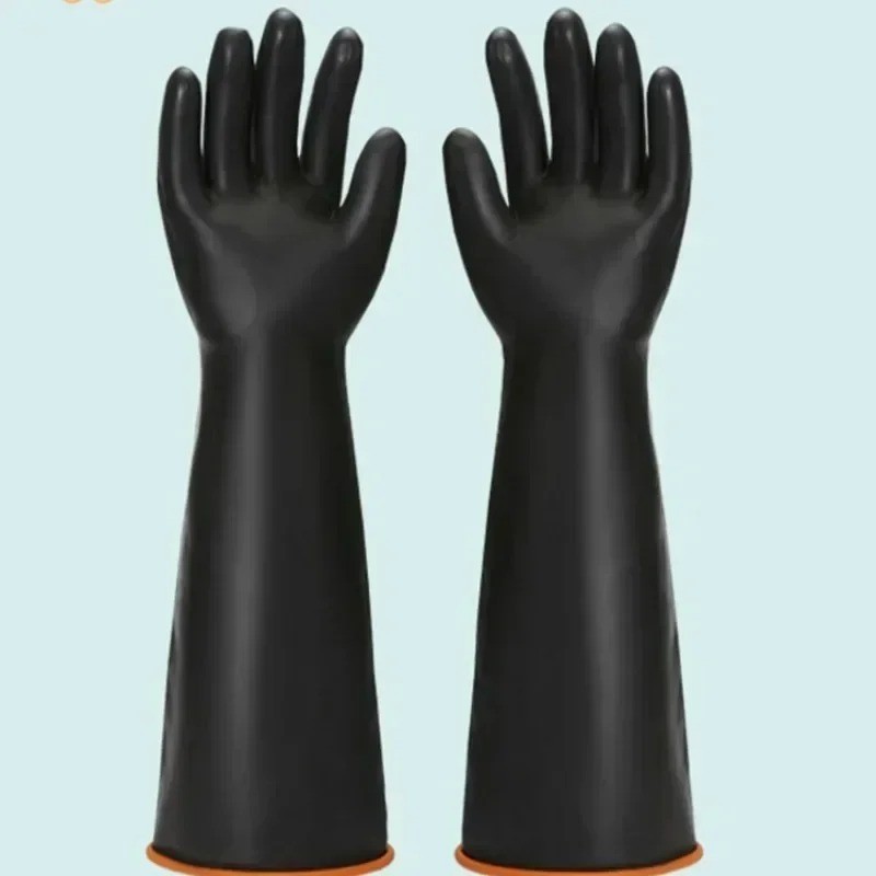 Heavy Duty Rubber Gloves Chemical Resistant Acid Alkali Safety Work Gloves