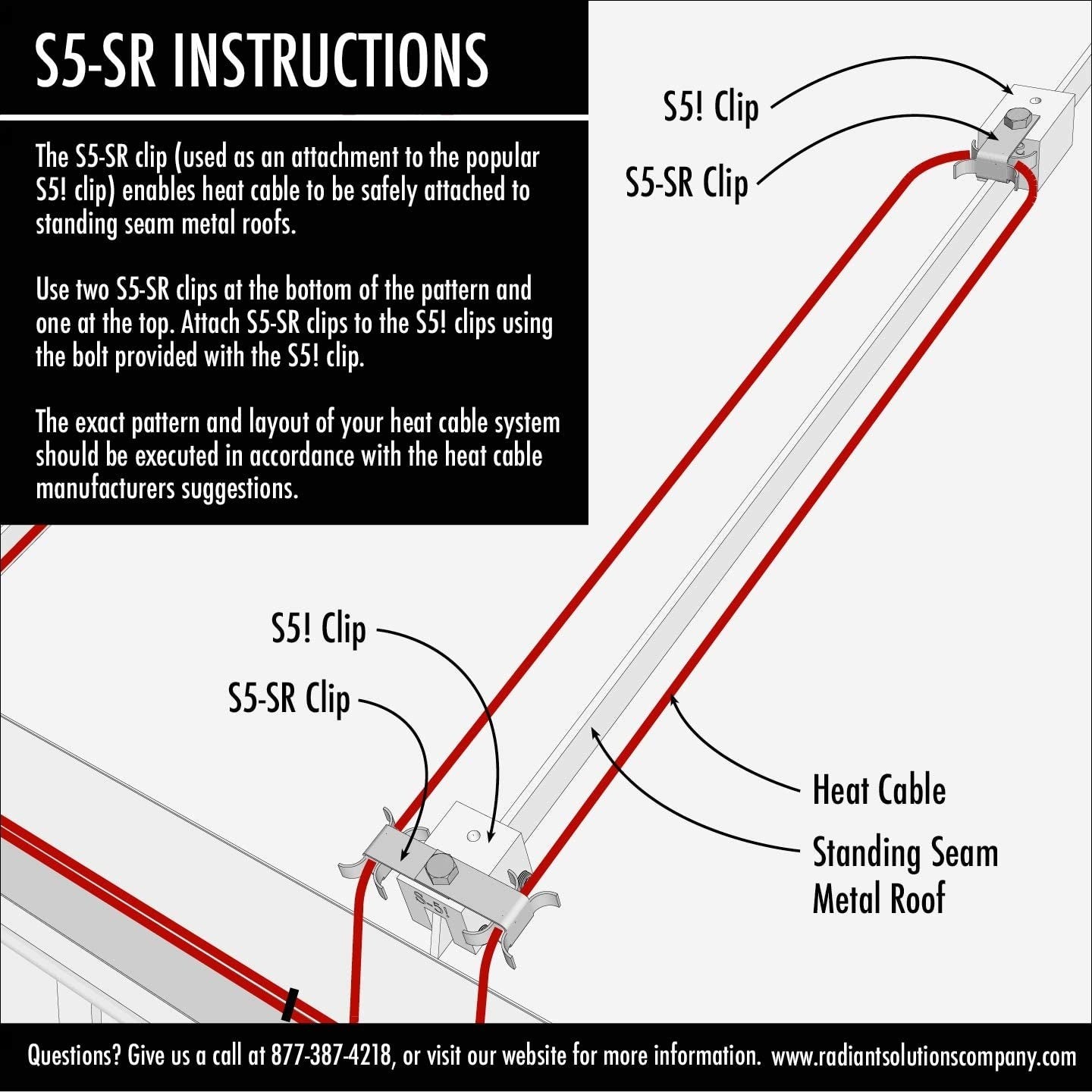 IDP-S5-SR-10 Standing Seam 10 Roof Clips