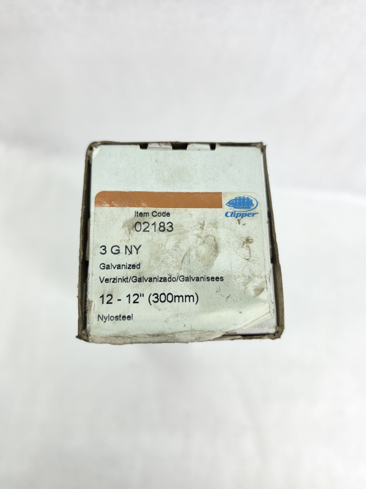 NEW Clipper 3G NY Galvanized Belt Fasteners 12″ (300mm) NyloSteel NOS