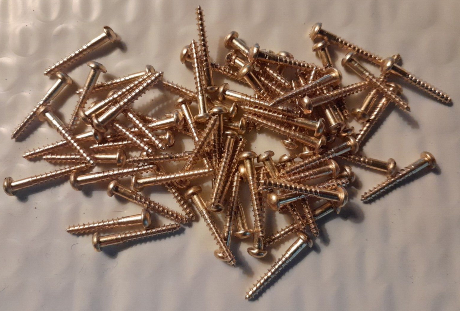 #4 X 7/8″ ROUND HEAD SLOTTED BRASS WOOD SCREWS SELECT QTY