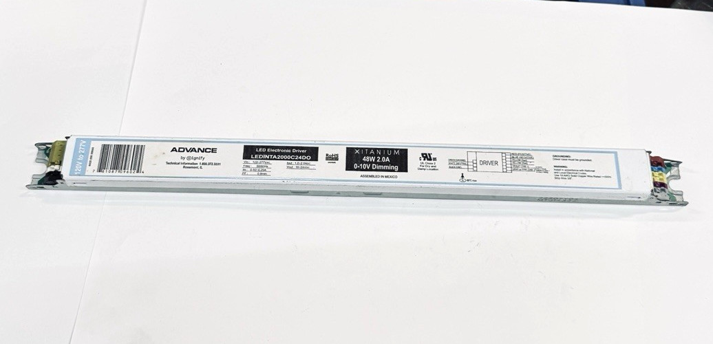 ADVANCE LEDINTA2000C24DO XITANIUM 48W 2.0A 24V 120-277V 0-10V DIM