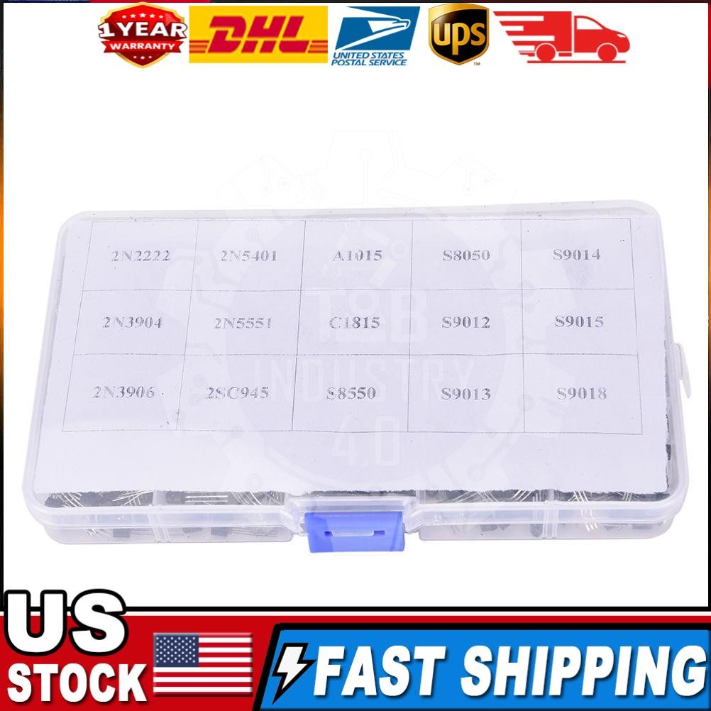 TO-92 Assortment NPN PNP DIY kit 15 value 600pcs Transistor