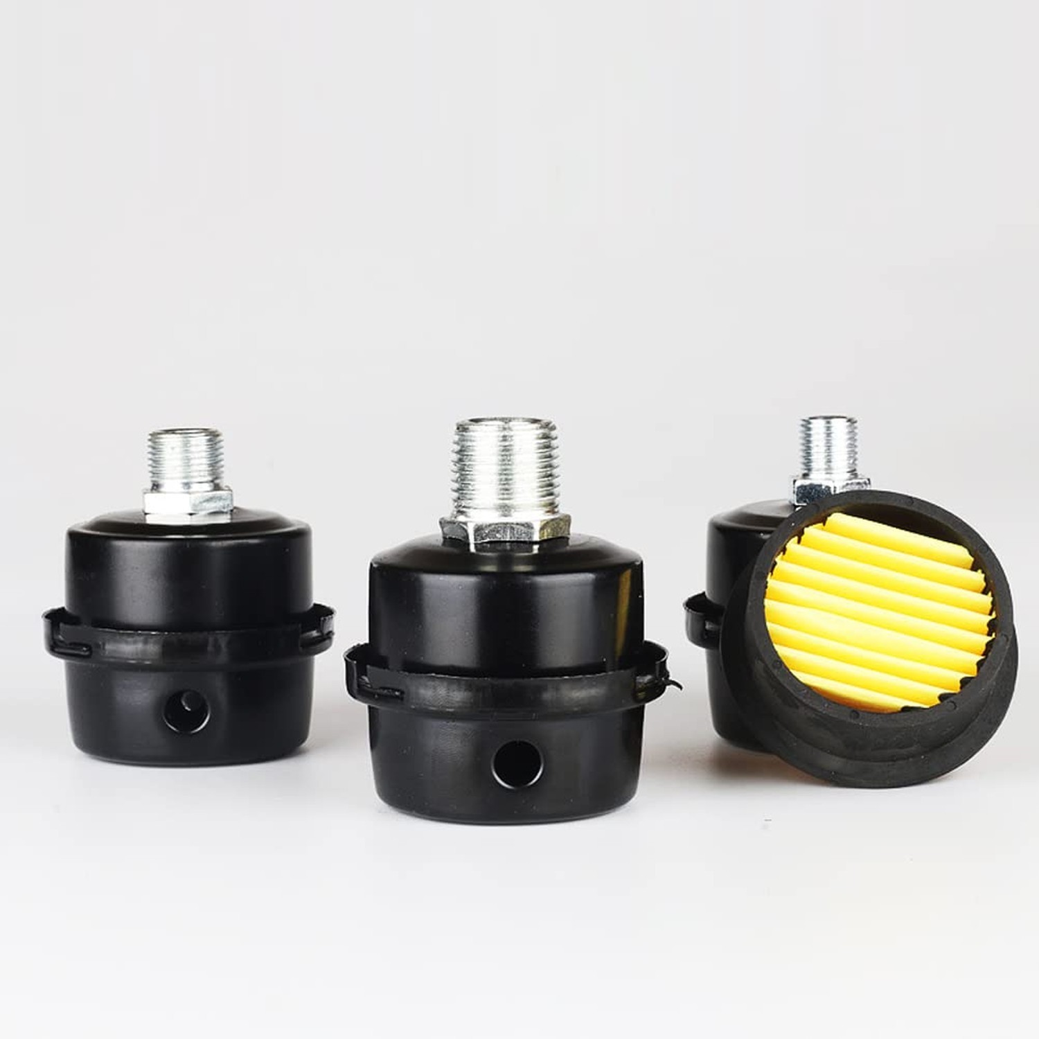 3/8″ Male Thread Diameter (0.63in / 16mm) Air Compressor Silencer & Filter, M…