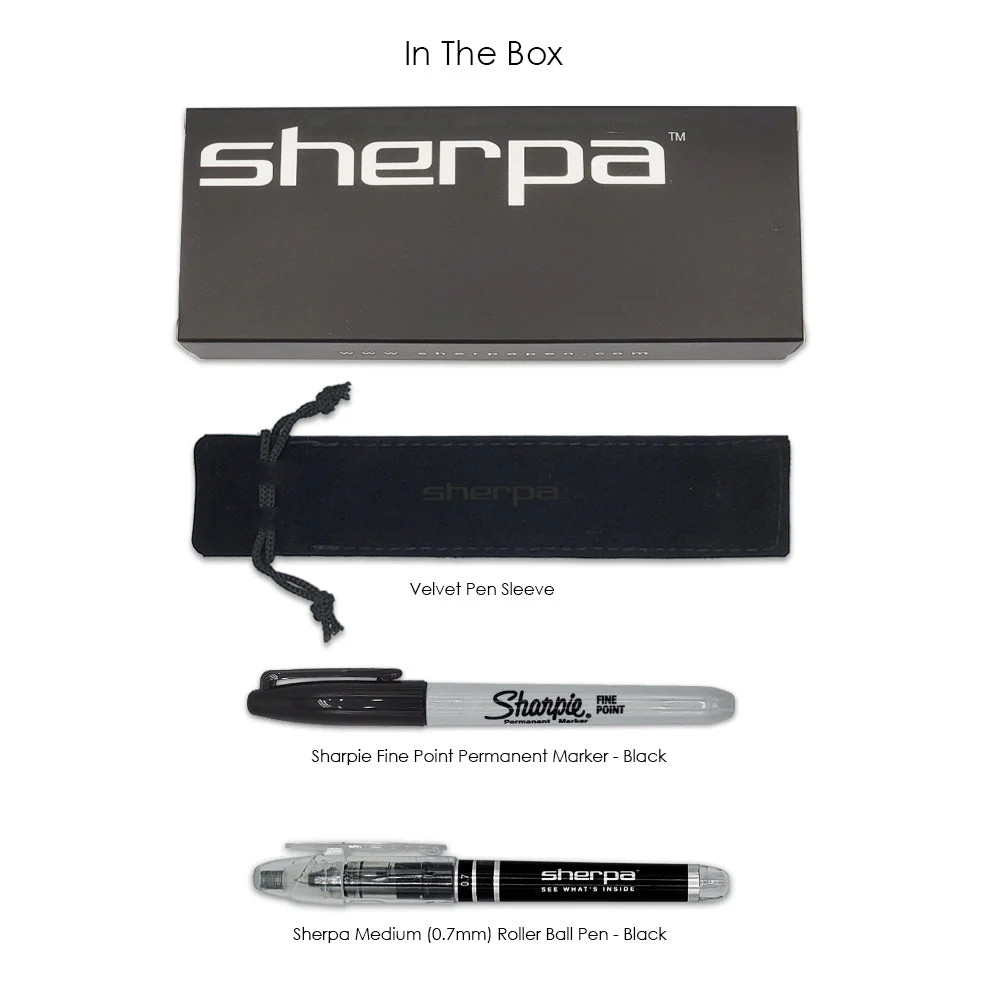 Sherpa Pen Balance: Obsidian Black – Cover for Sharpie Markers/Disposable Pens