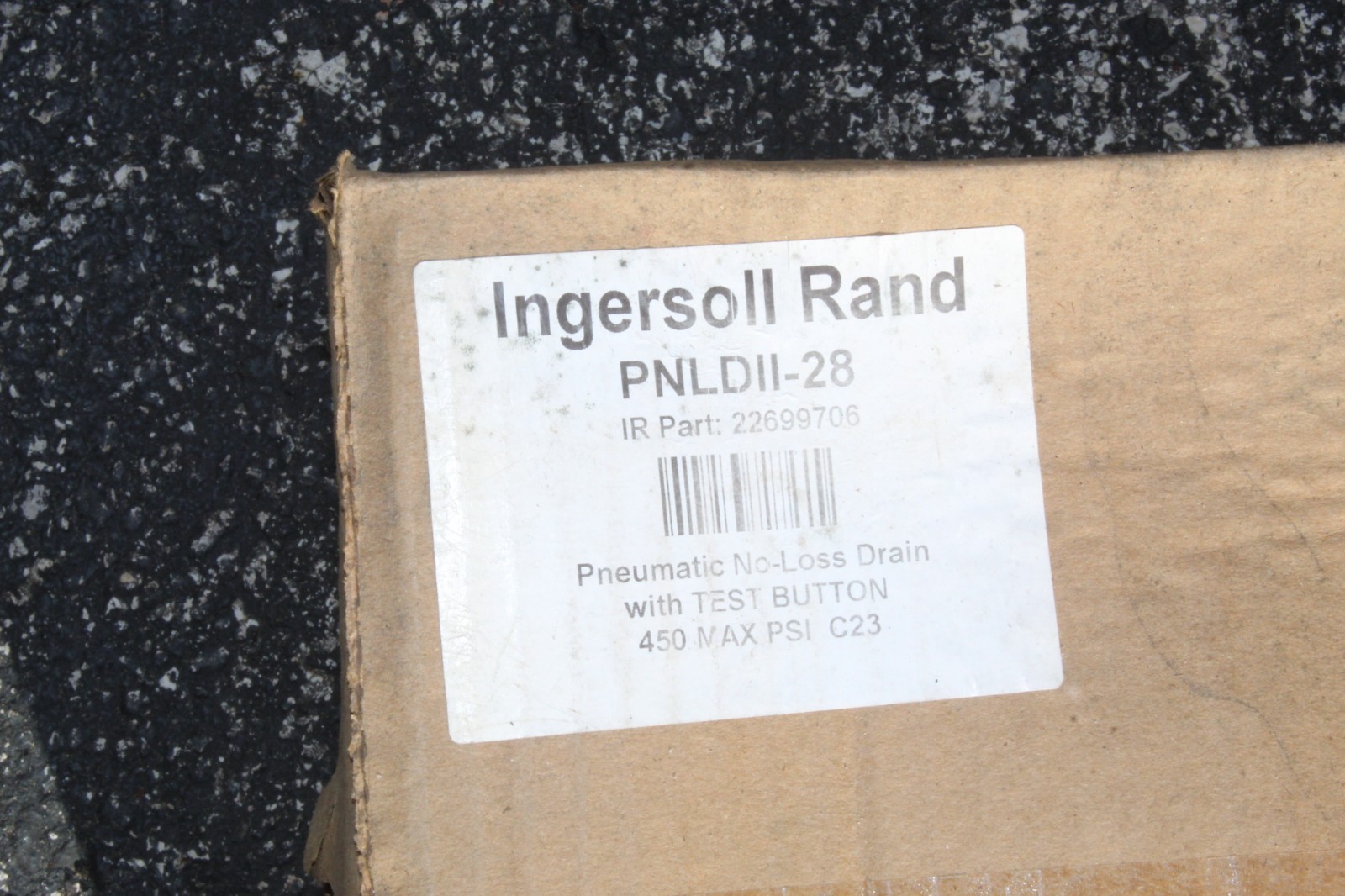 New Ingersoll-Rand PNLDII-28 Pneumatic No-Loss Drain w/Test Button 22699706