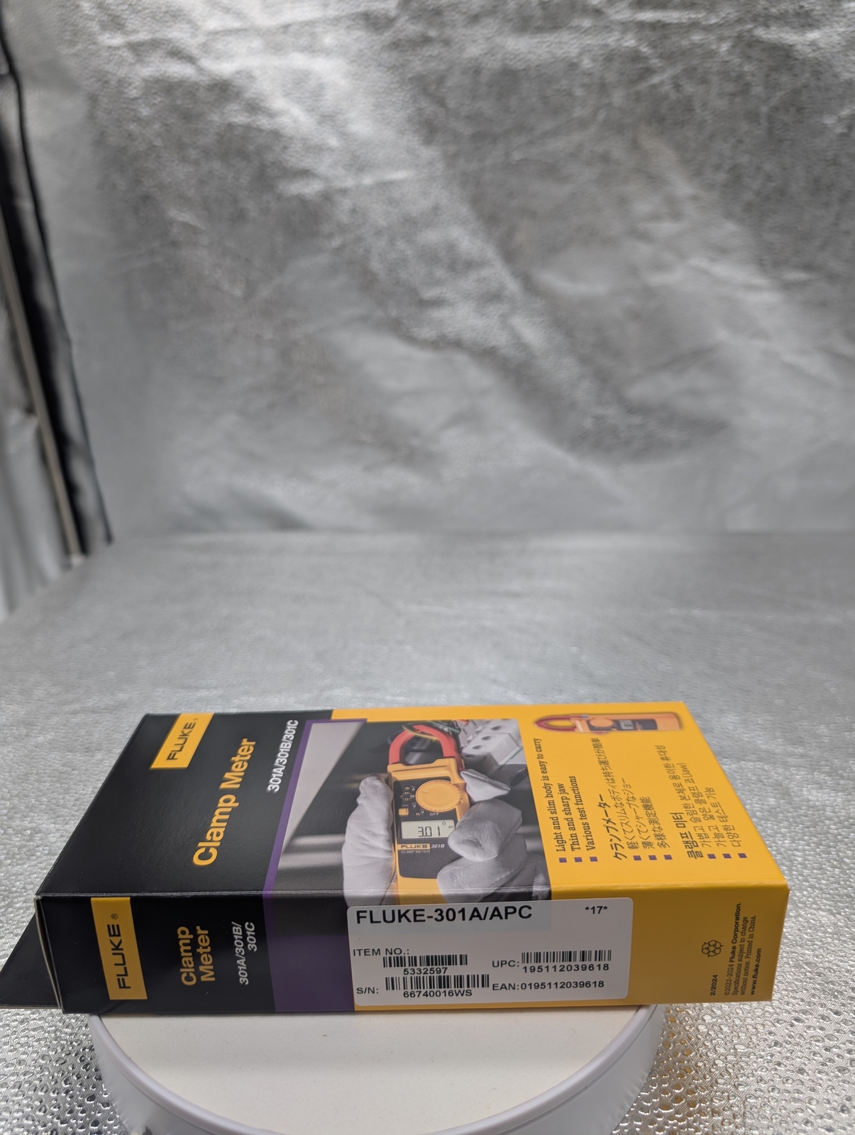 FLUKE Digital Clamp Meter 301A AC current clamp Yellow Electrical Measureme