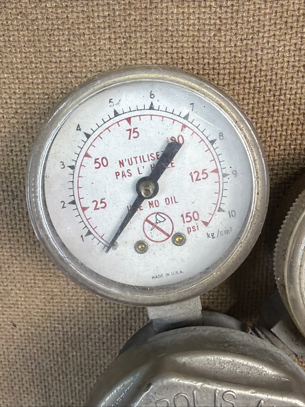 Smiths Oxygen & Acetylene Regulator H1710A-540 Used Welding Torch Gauge GUC!
