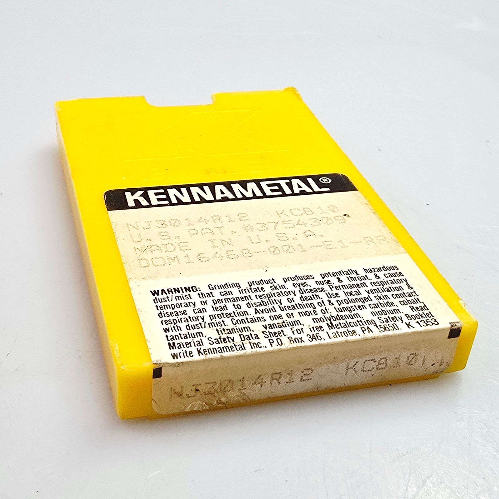 Kennametal NJ3014R12 KC810 Carbide Top Notch Threading Inserts (Box of 10)