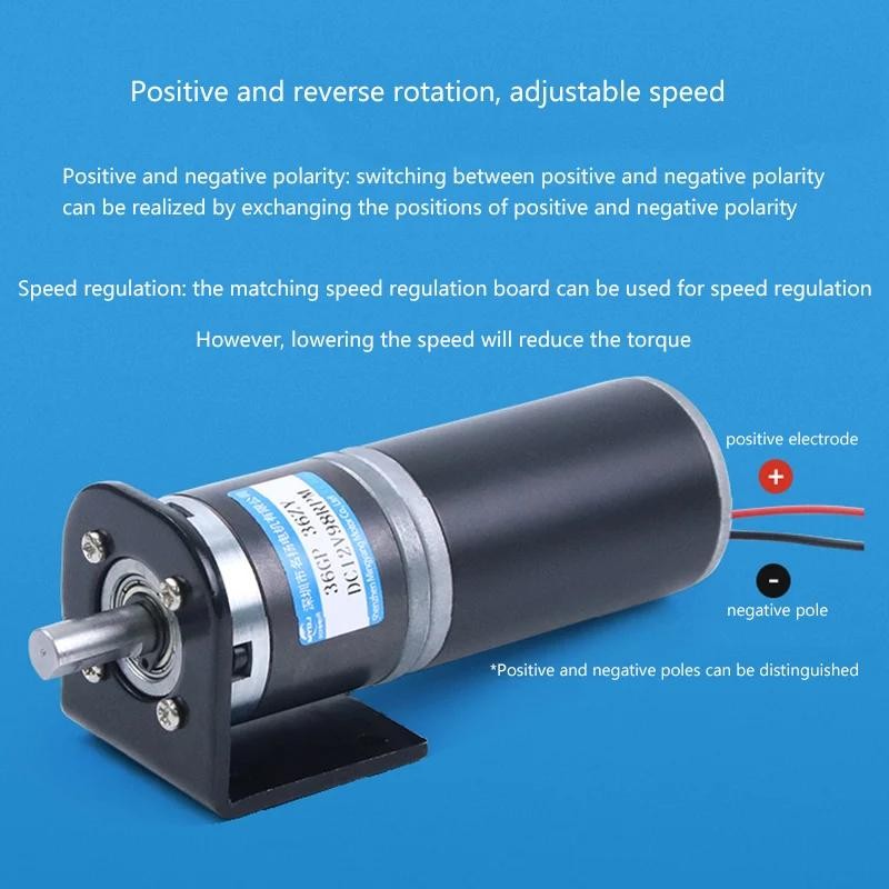 36-36ZY 100kg.cm High Torque Low Noise Reversible Adjustable Speed Geared Motor