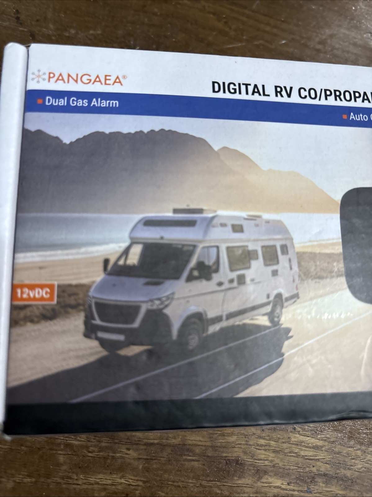 Pangaea Digital RV Carbon Monoxide/Propane Detector Hardwired DC 12V, Large LCD