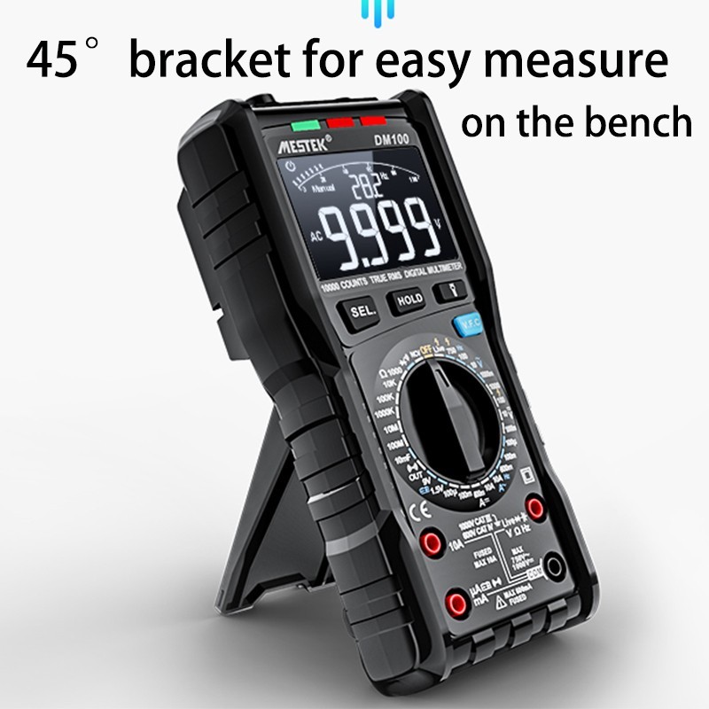 DM100C Digital Multimeter Current Voltage Resistance Capacitance Temperature