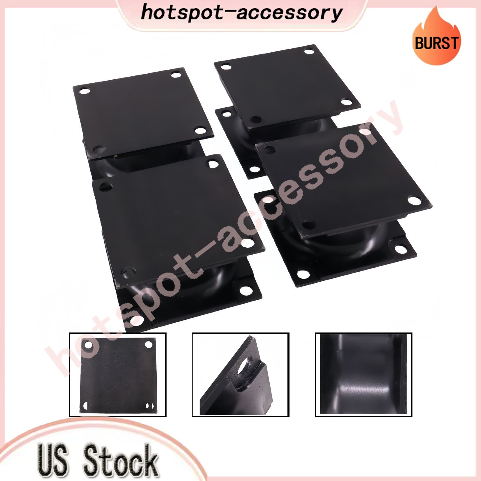 4PCS Vibratory Plate Compactor Rubber Isolator Shock Mount Fits For Doosan
