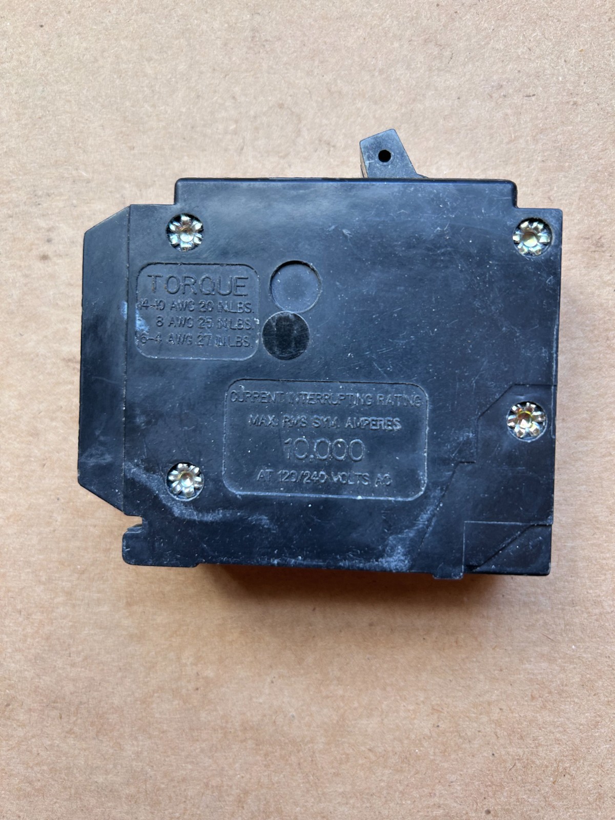 Eaton BR2020 20A 120V Tandem Breaker – Black