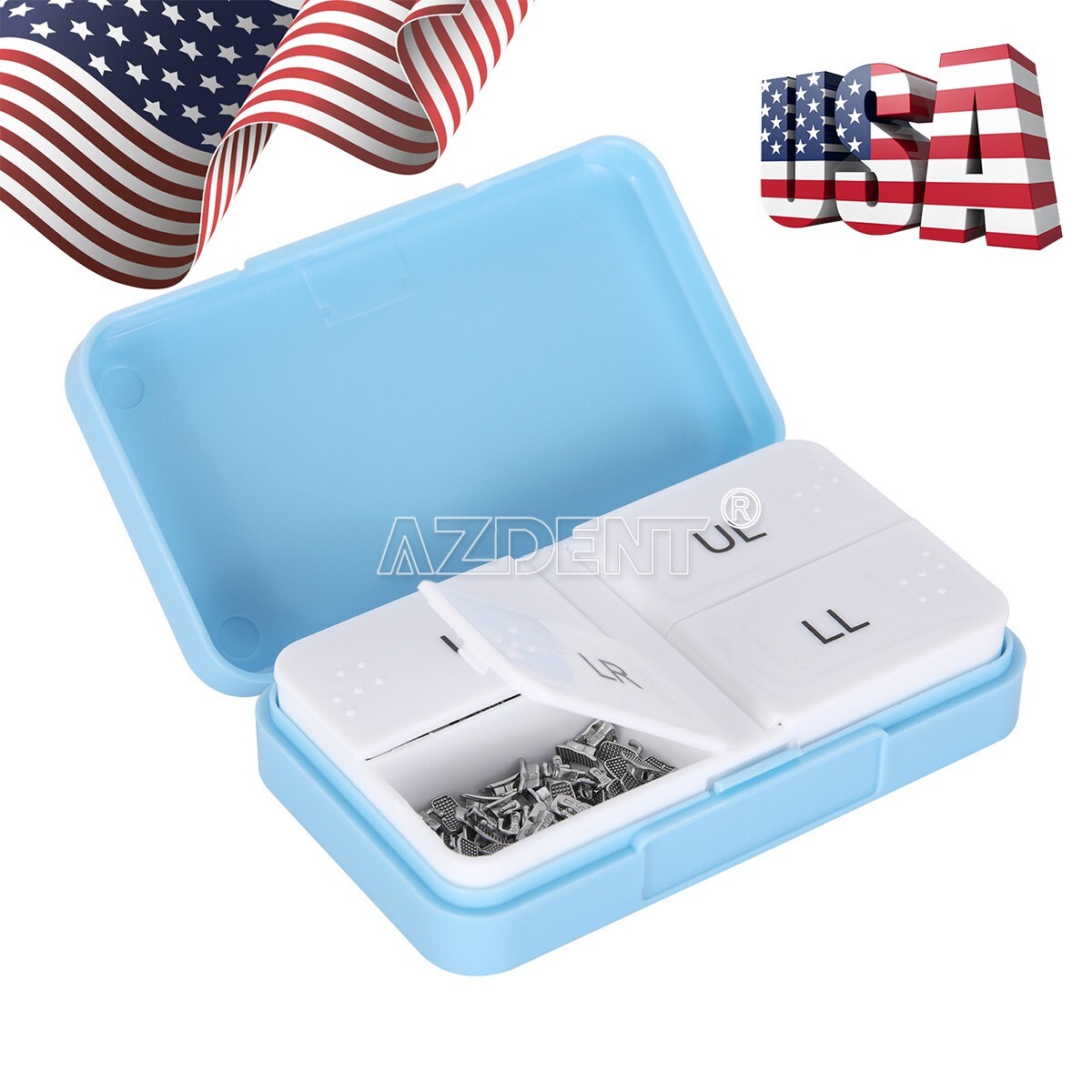 50Set AZDENT Dental ortodoncia tubo bucal unible monobloque no Conv MBT/Roth 022