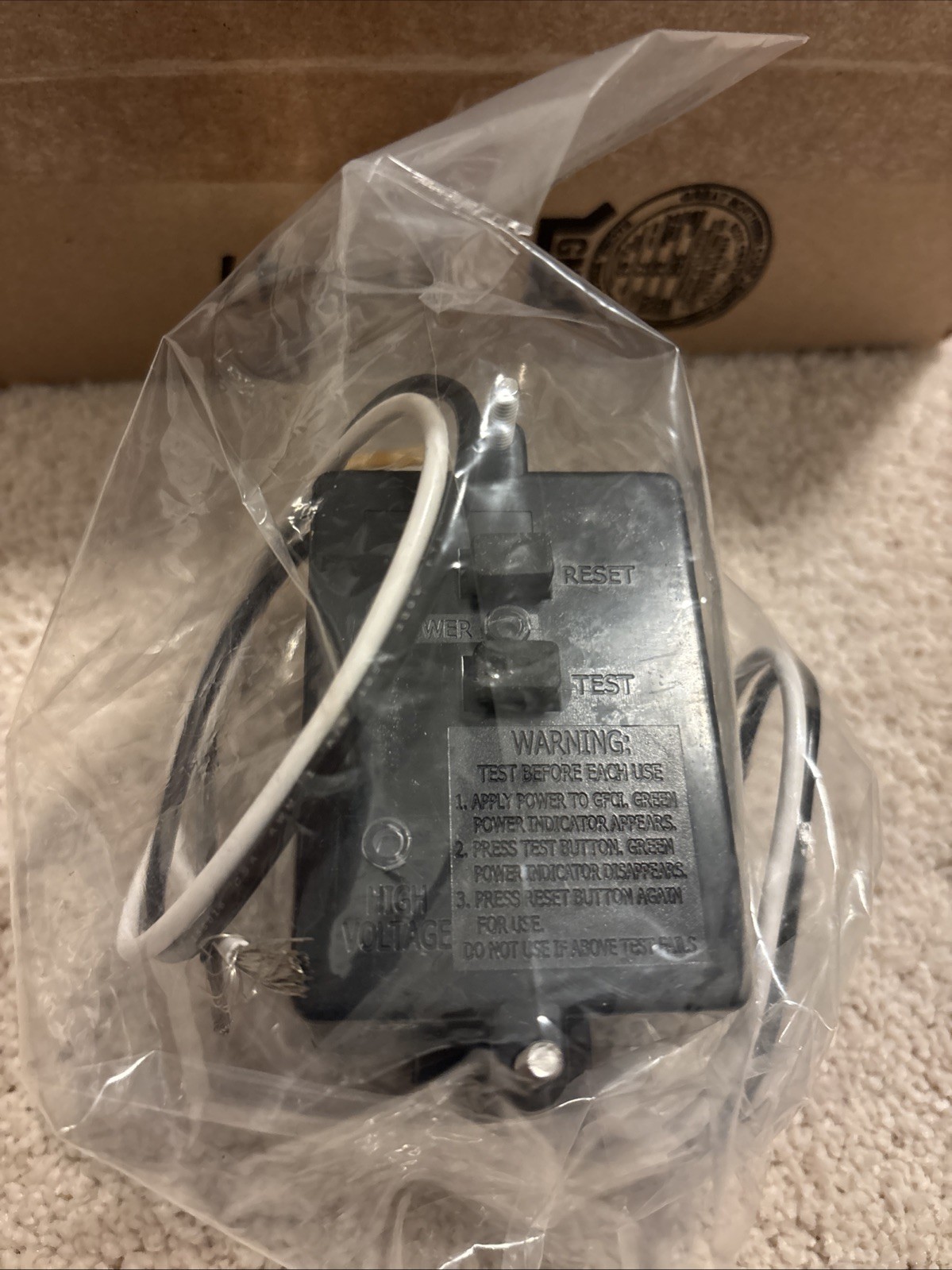 CCI Panel Mount GFCI 188-36, Part no. 18900000