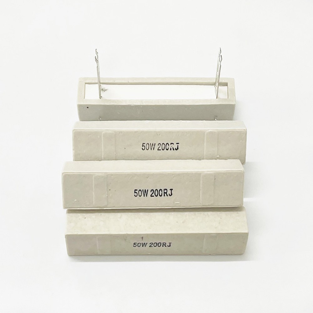 30W 50W 100W High-power Cement Resistor 1R/2/3-10/12/20/25/100/200 ohms 1K2K