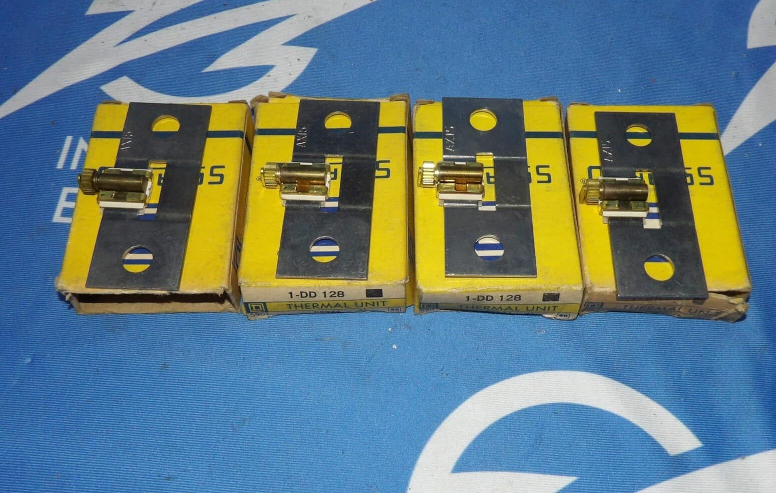 Lot of 4 NOS Square D DD128 Overload Relay Thermal Units + 1 Year Warrnaty