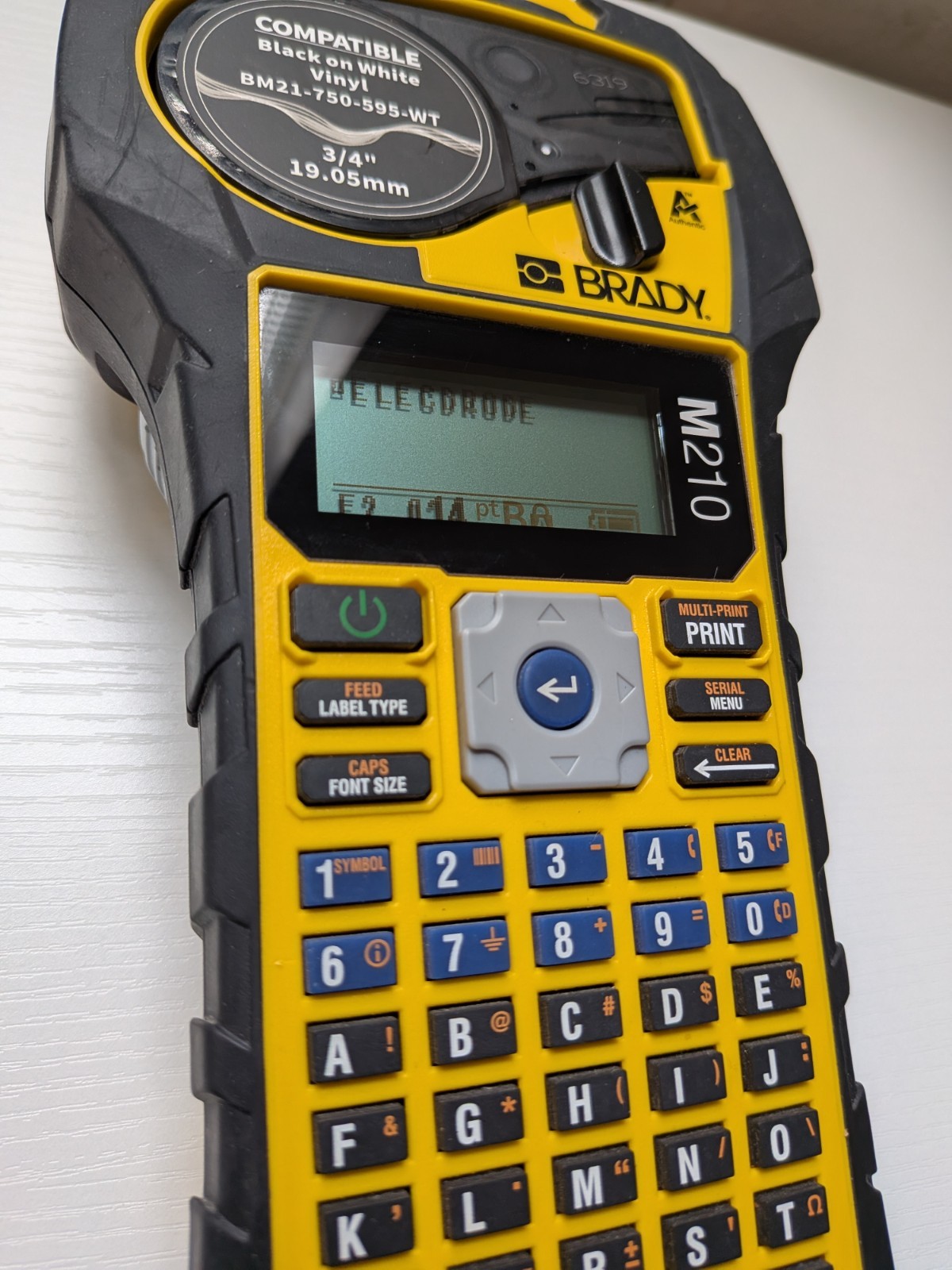 Brady M210 Handheld Label Maker – PRINTER ONLY