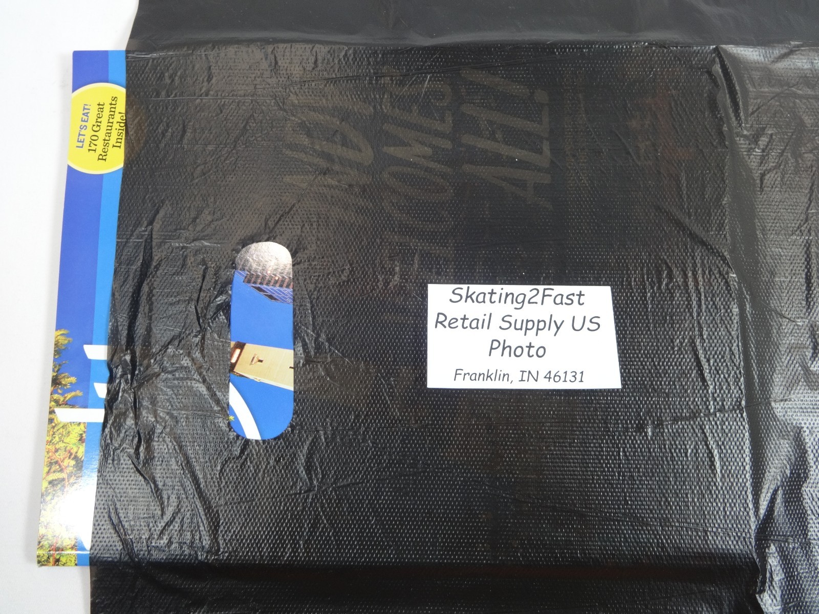 500 Qty. 12″ x 3″ x 18″ Black High-Density Plastic Merchandise Bag w / Handle