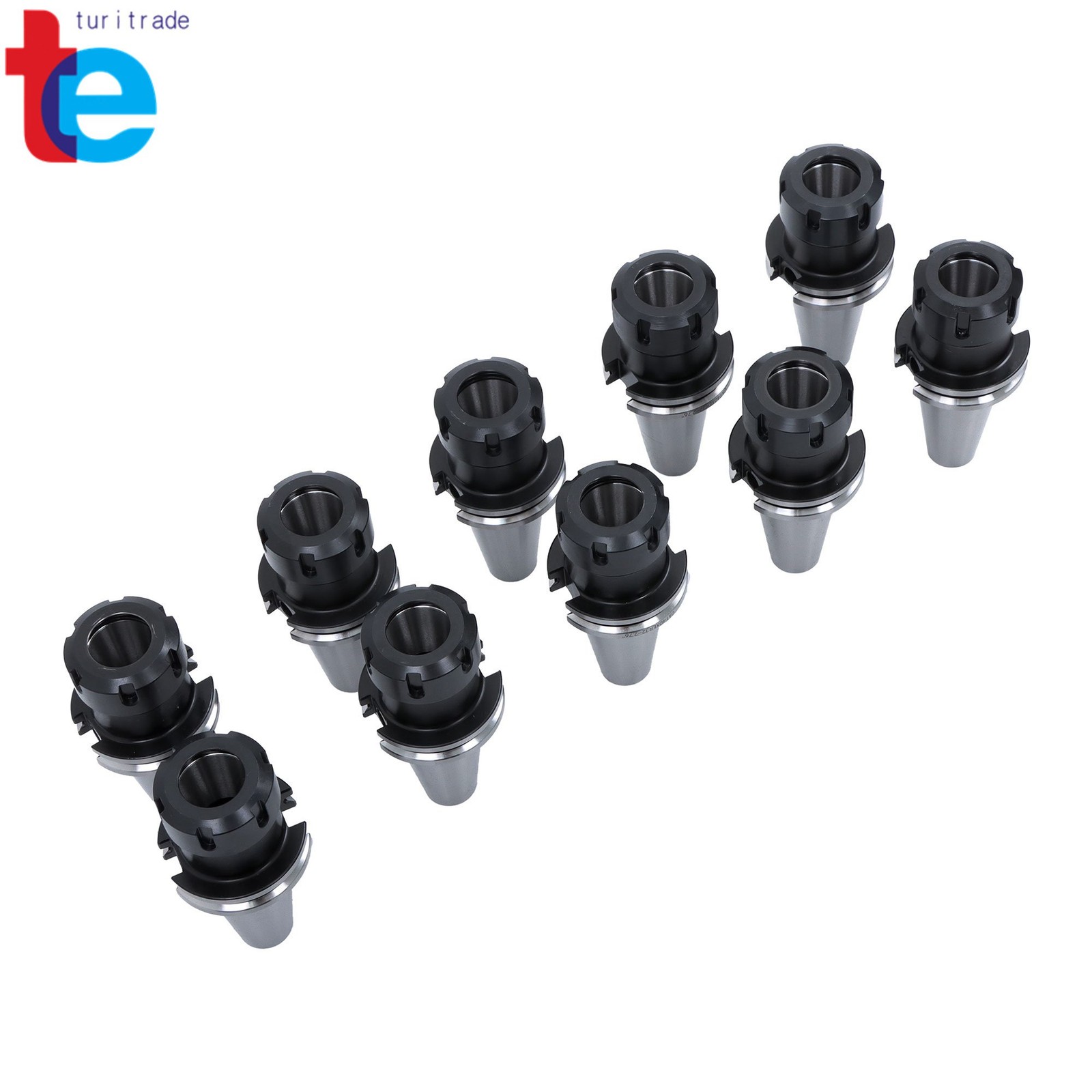 CAT40 ER32 Tool Holder Set 10pcs 2.76″ 70mm CNC Milling Chucks