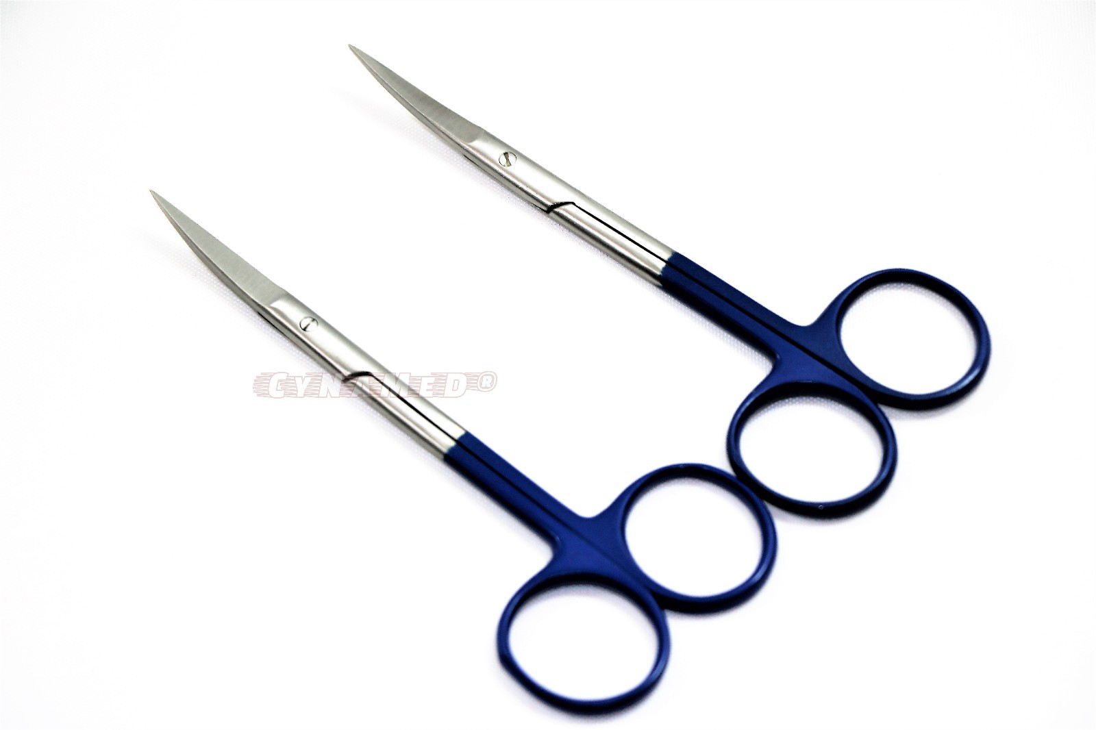 LOT OF 2 IRIS SCISSORS 4.5″CURVED HIGH GRADE SUPERCUT DENTAL SURGICAL INSTRUMENT