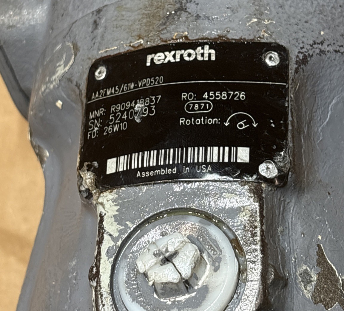 Genuine Rexroth AA2FM45/61W- VPD520 MNR:R909418837, FD: 26W10