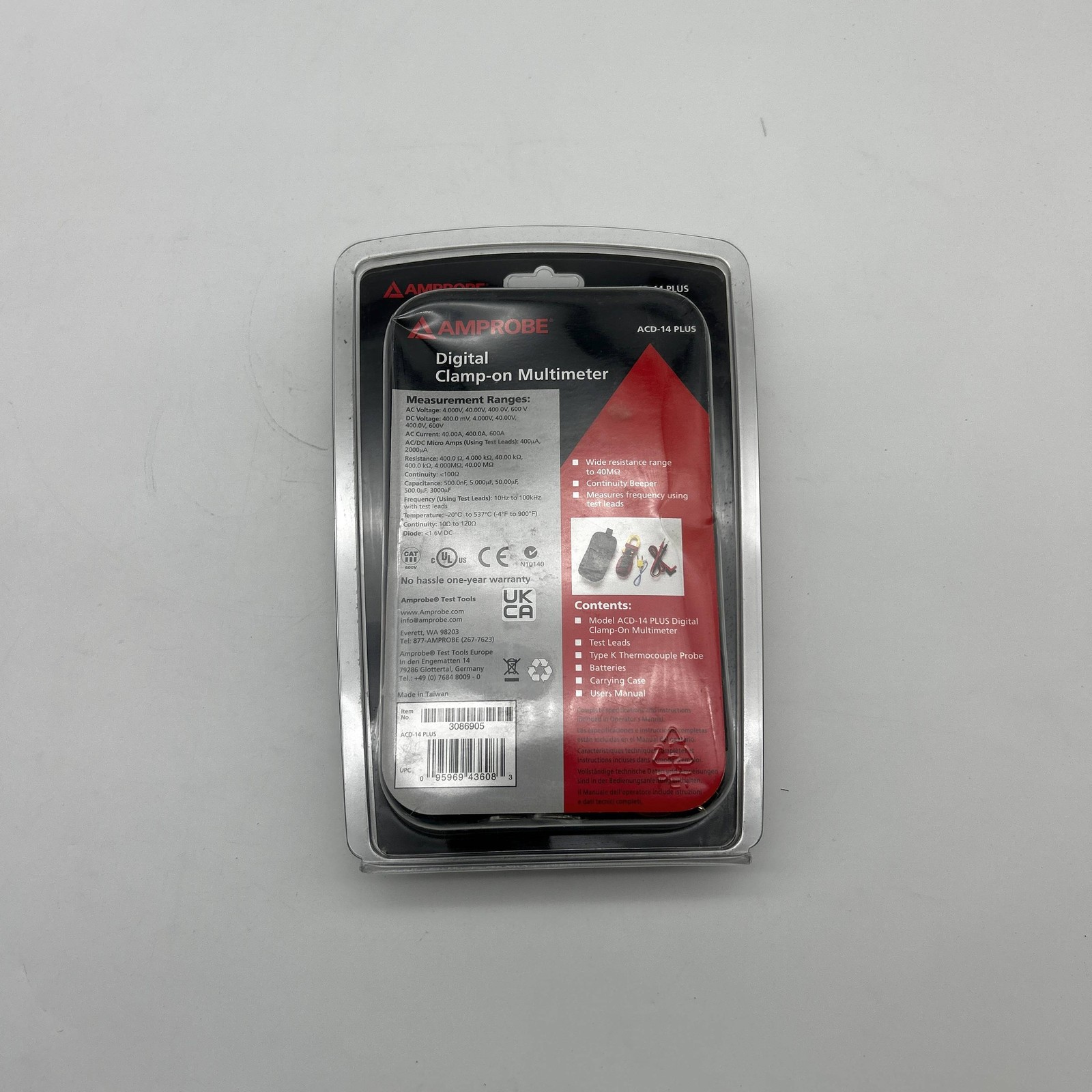 Amprobe ACD-14 Plus Multimeter 600A Clamp On w/ Dual Display and Temperature