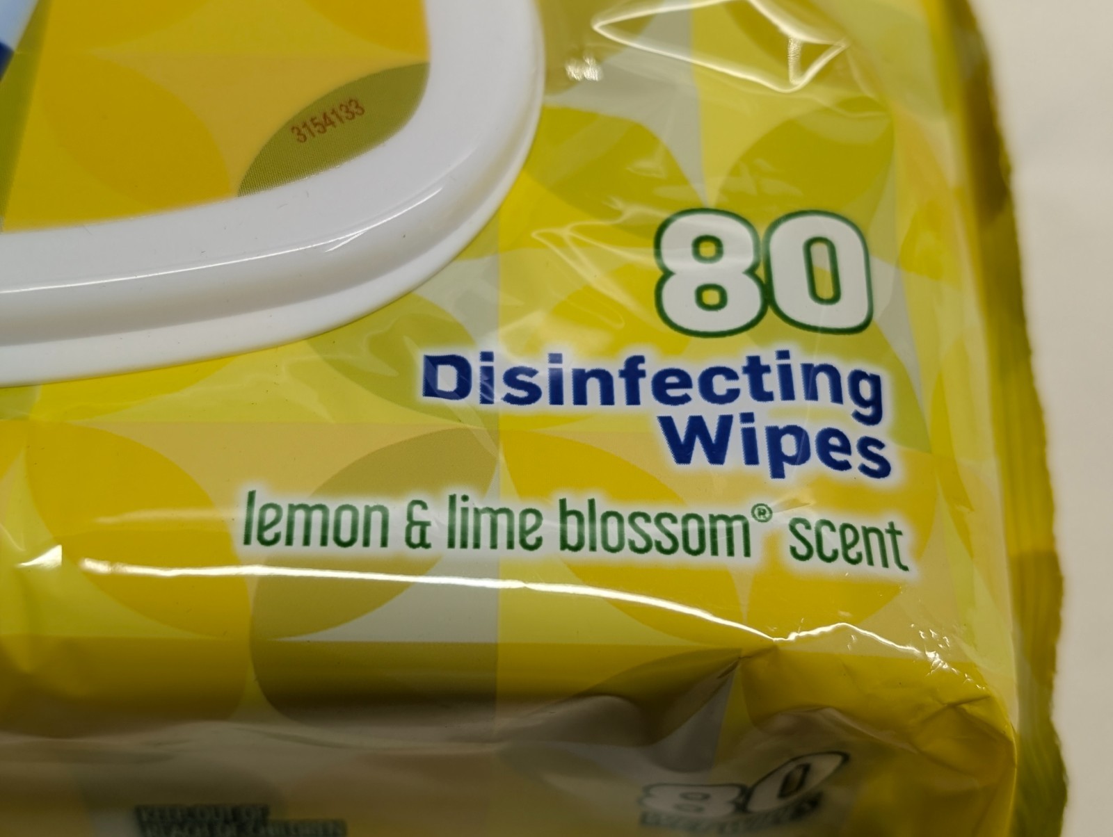 Lysol Disinfecting Wipes 80 Ct Lemon & Lime Blossom Scent Flip Top Pack ~ New