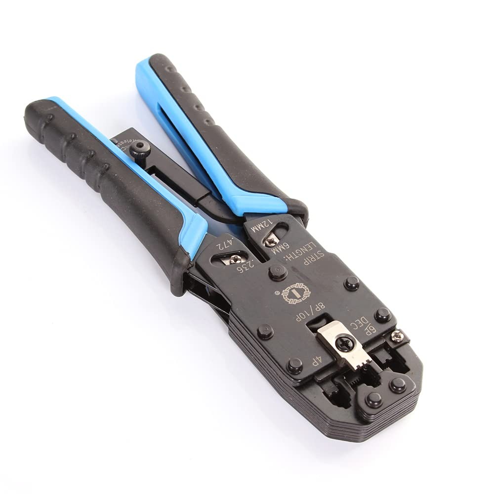 RJ11/RJ12/RJ45/RJ50 10P 8P 6P 4C Network LAN Cable Crimper Modular Plug Crimp…