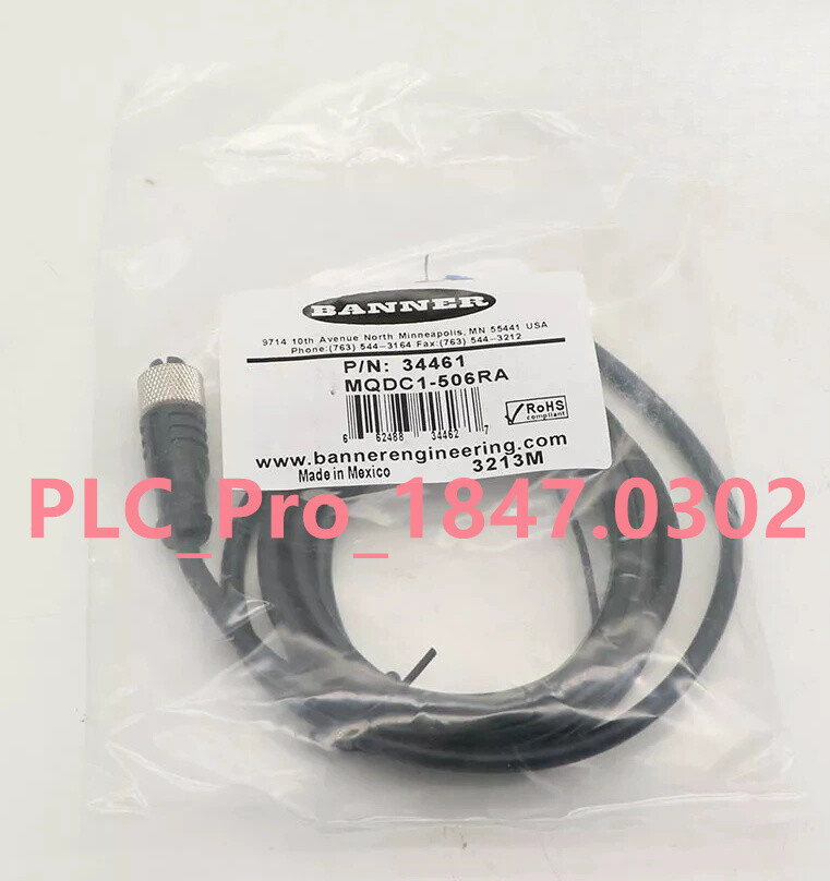 1PCS NEW Banner MQDC1-506RA Quick Disconnect Cable Fast delivery