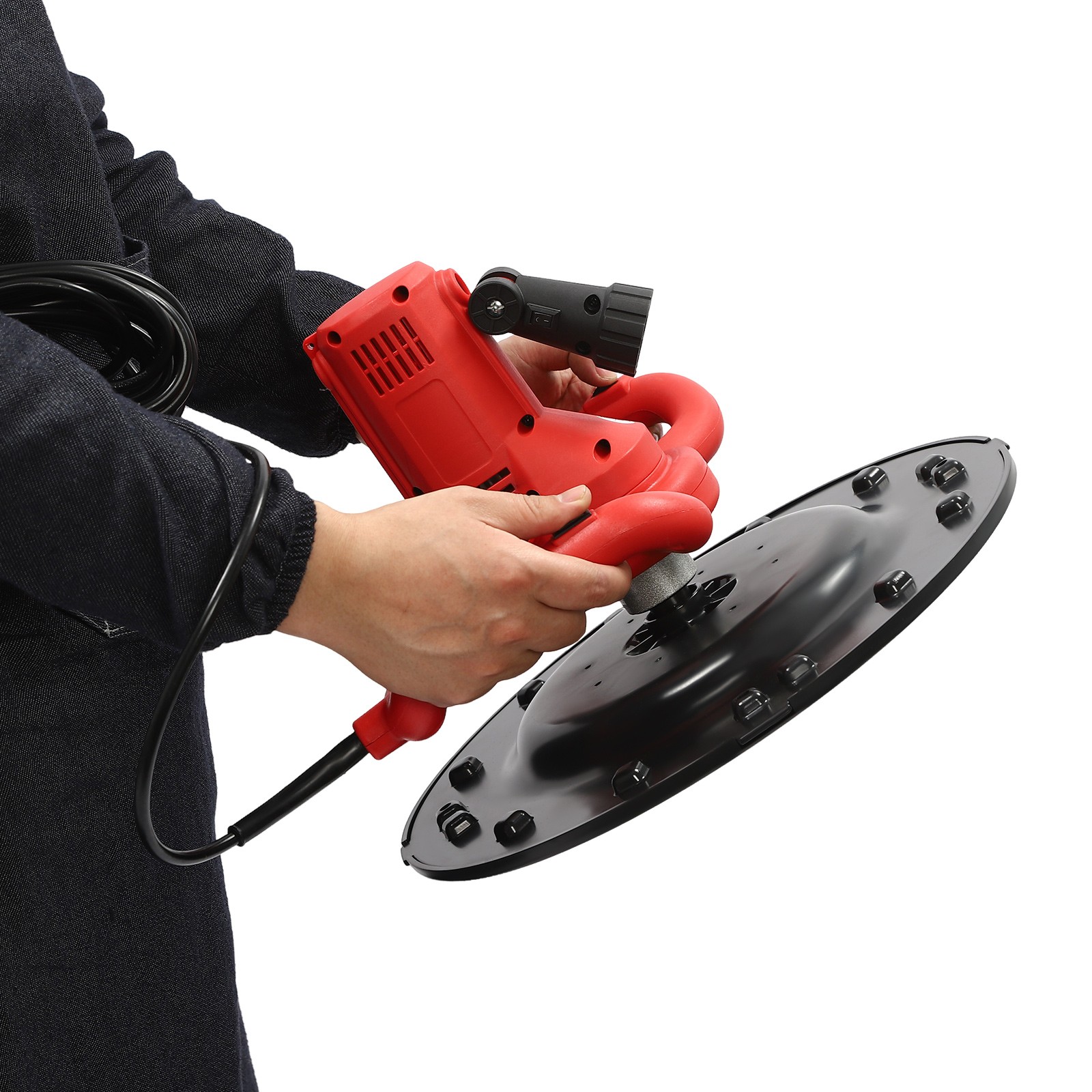 Concrete Polisher Grinder, 1680W 110V, 6 Speed 80-200 RPM, 14.96 Inch Disc