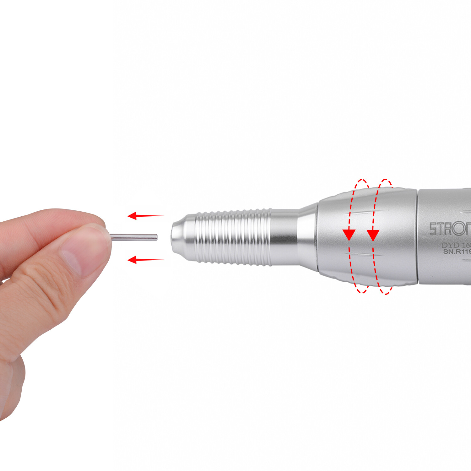 STRONG 120 35KRPM Polishing Handpiece for Marathon STRONG 210 Micro Motor Silver