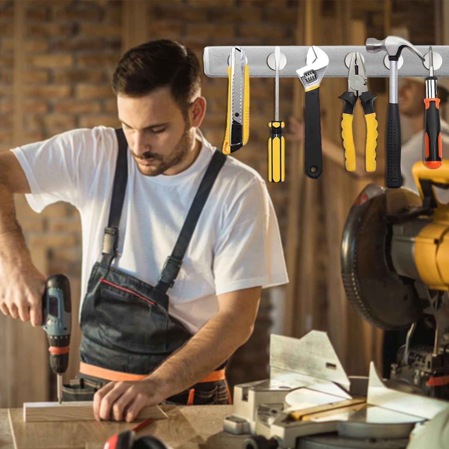 4 Pack Powerful 1.26″ Neodymium Magnets with Double-Sided Adhesive for Crafts