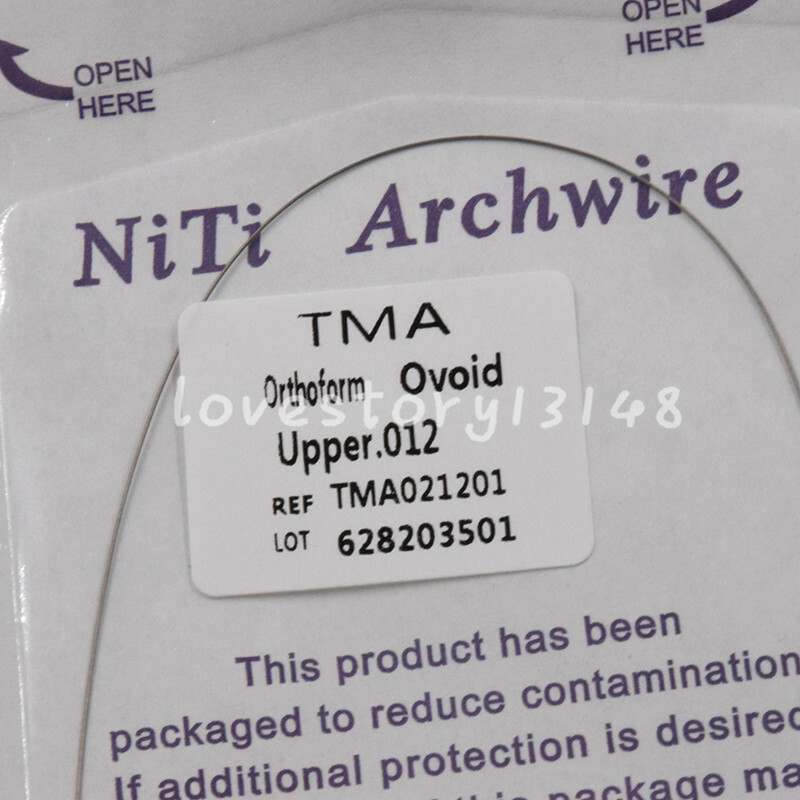 Dental TMA Molybdenum Beta Titanium Ti-Mo Alloy Arch Wire Rectangular/Round