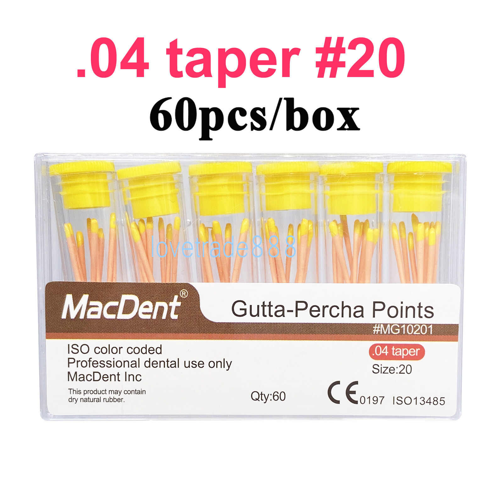MacDent Dental Endodontic Gutta Perch & Absorbent Paper Points Taper .02/04/06