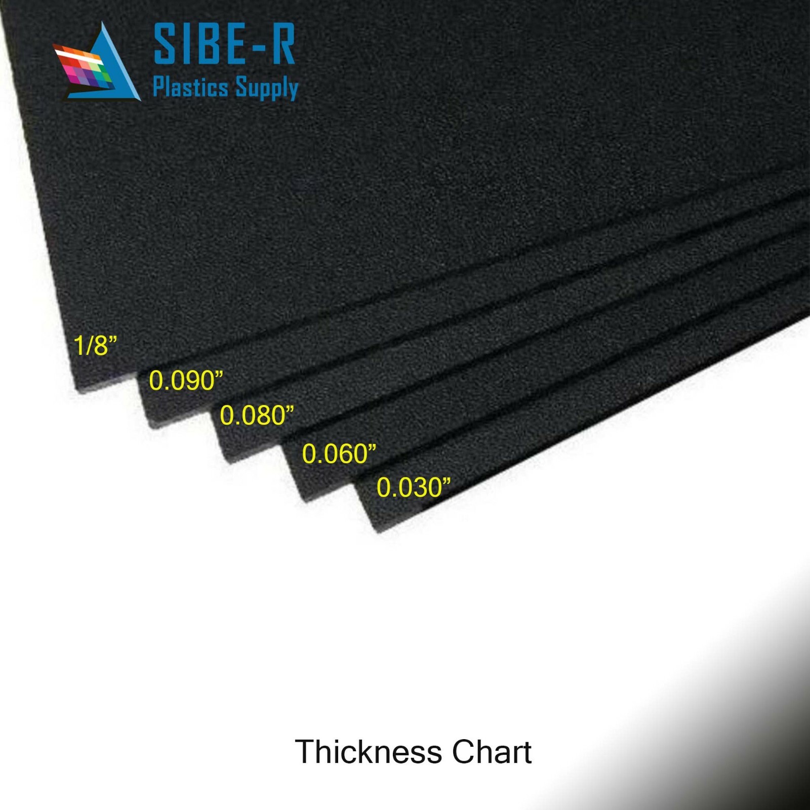 (40-Pack) Kydex T Plastic Sheet – 0.060″ Thick – Black – 6″x12″