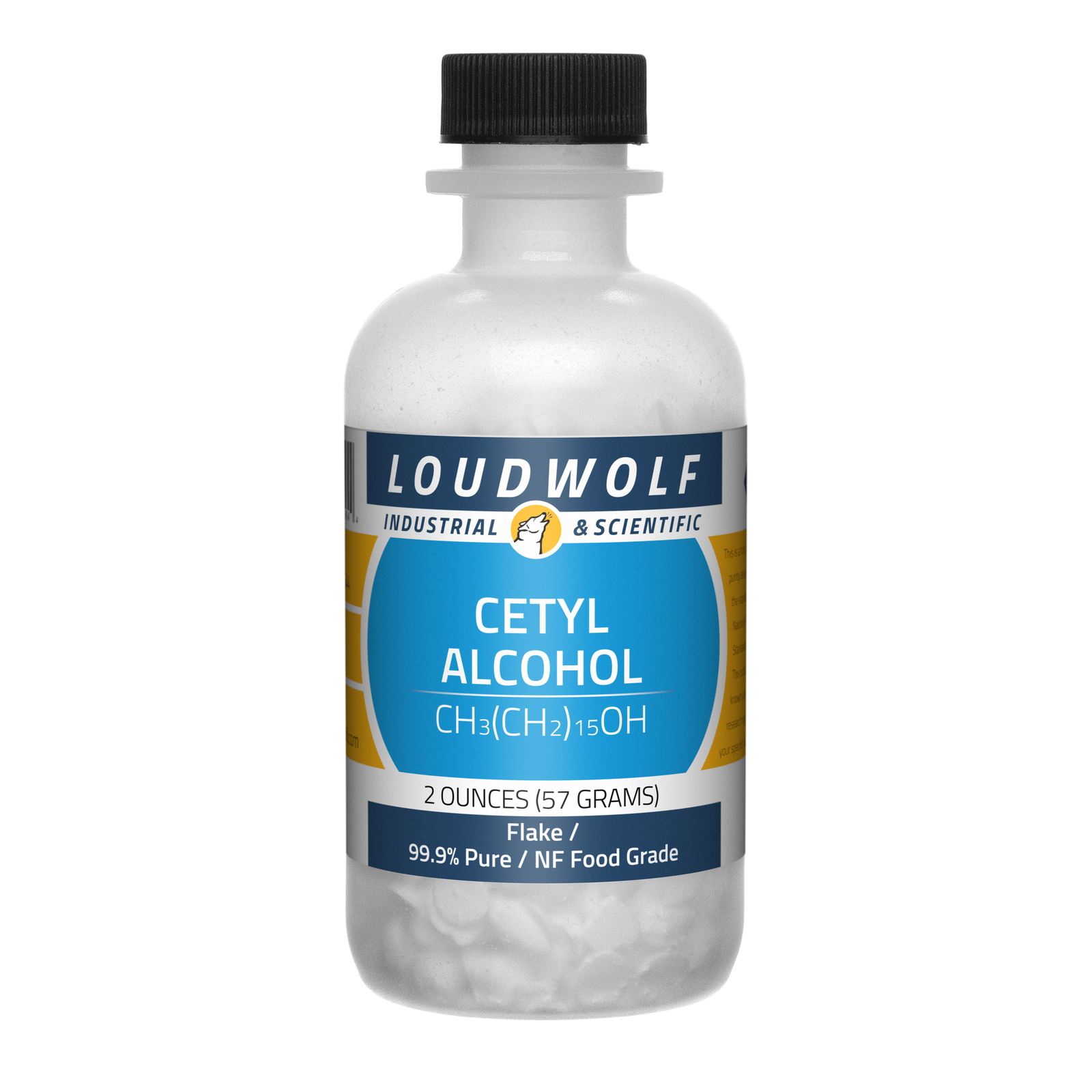 Cetyl Alcohol, 2oz, NF Food Grade, Sturdy Bottle, SHIPS SAME DAY